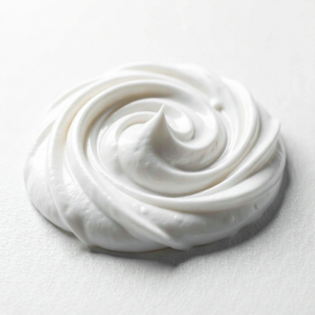 Cream with collagen and hyaluronic acid texture
